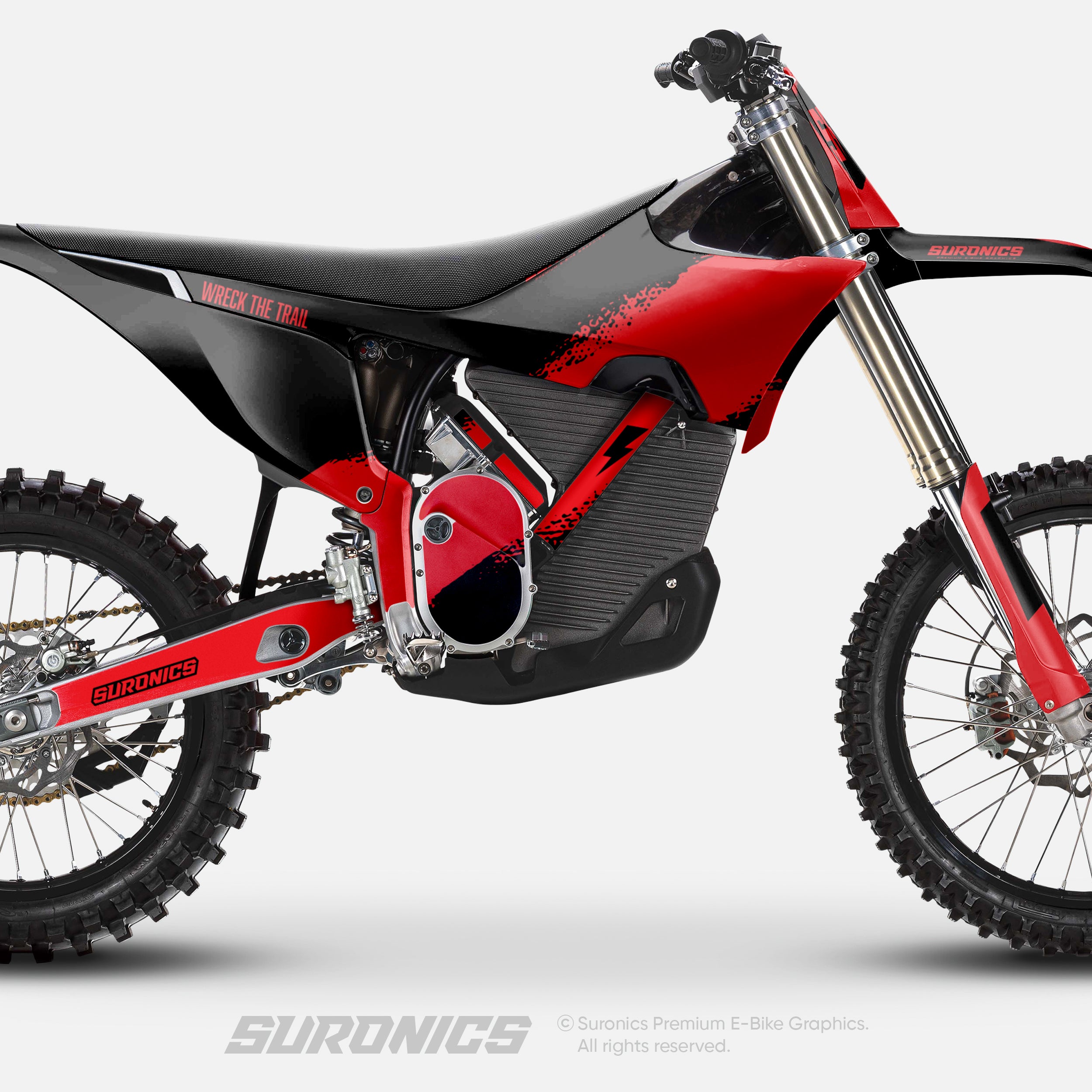 HALF BLACK RED Stark Varg Graphics kit
