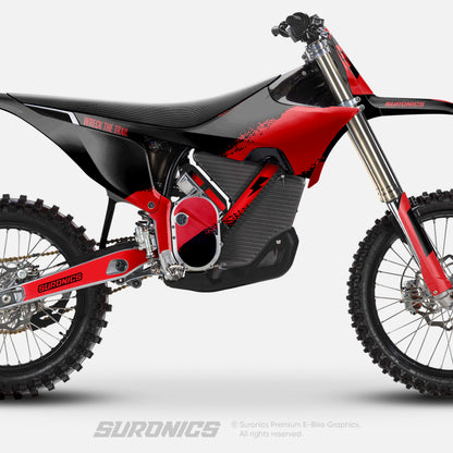 HALF BLACK RED Stark Varg Graphics kit