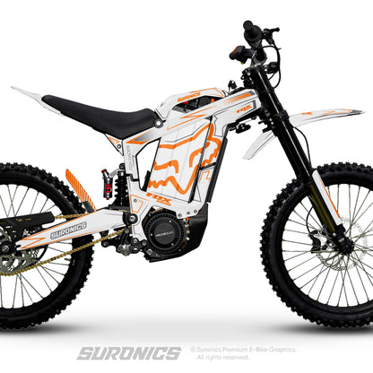 FOX RACER WHITE ORANGE Rerode R1 Graphics kit