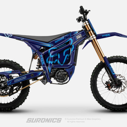 FOX RACER NAVY CYAN Talaria Komodo Graphics kit