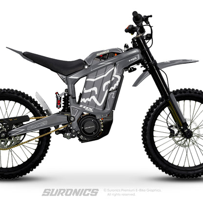 FOX RACER GREY WHITE Rerode R1 Graphics kit