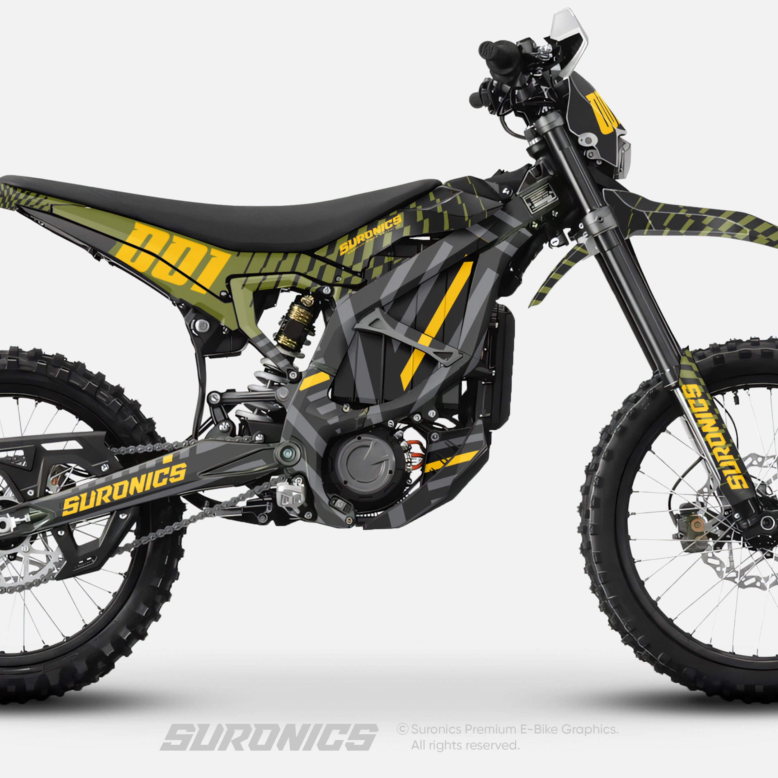 FUTURACE OLIVE YELLOW Surron Ultra Bee Graphics kit