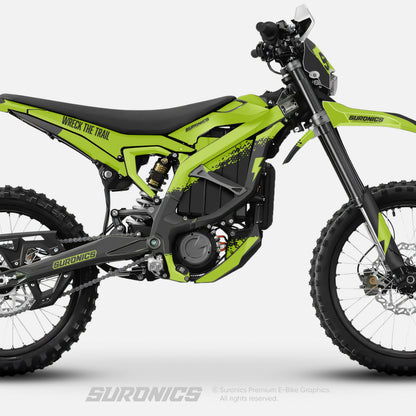 HALF GREEN BLACK Surron Ultra Bee Graphics kit