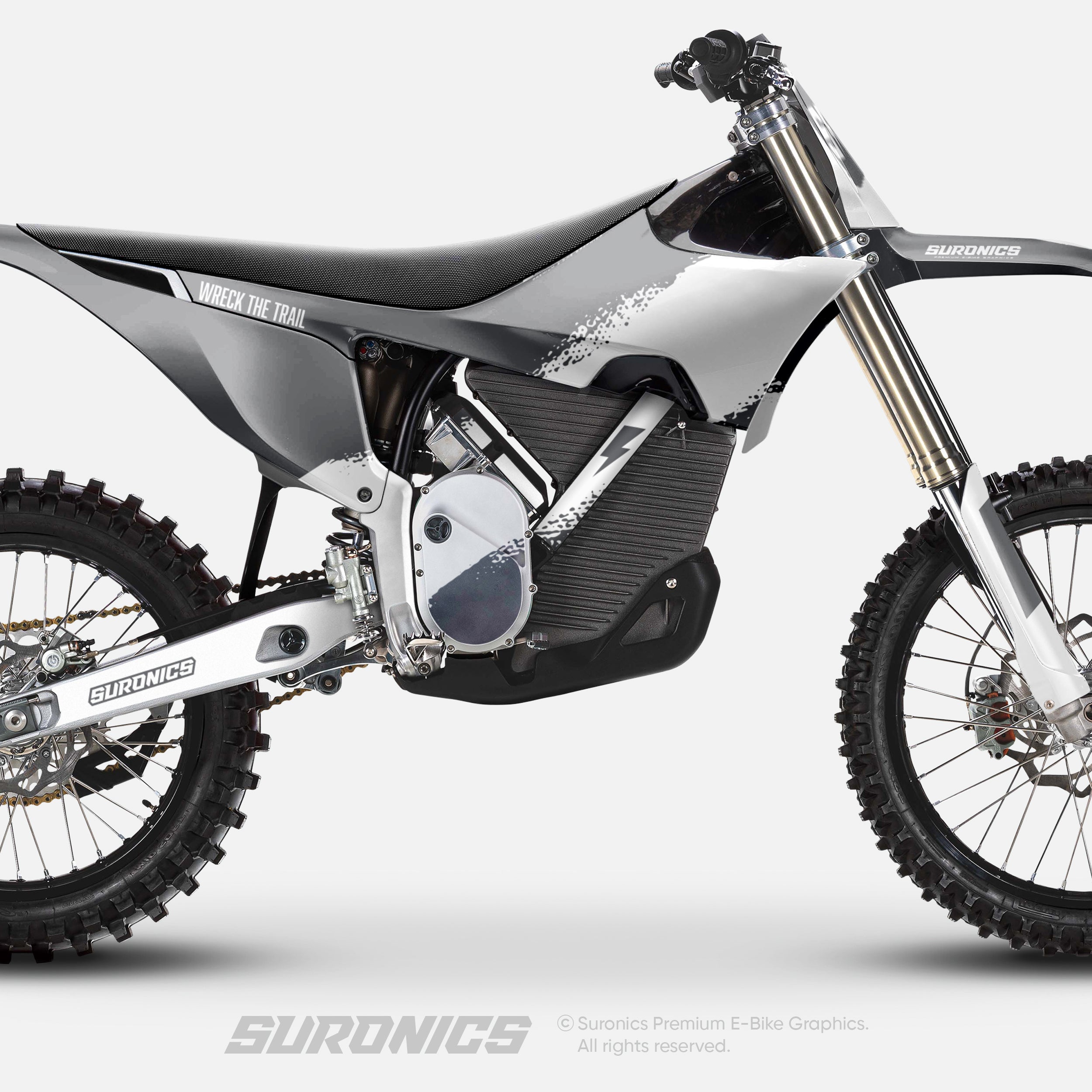 HALF GREY WHITE Stark Varg Graphics kit