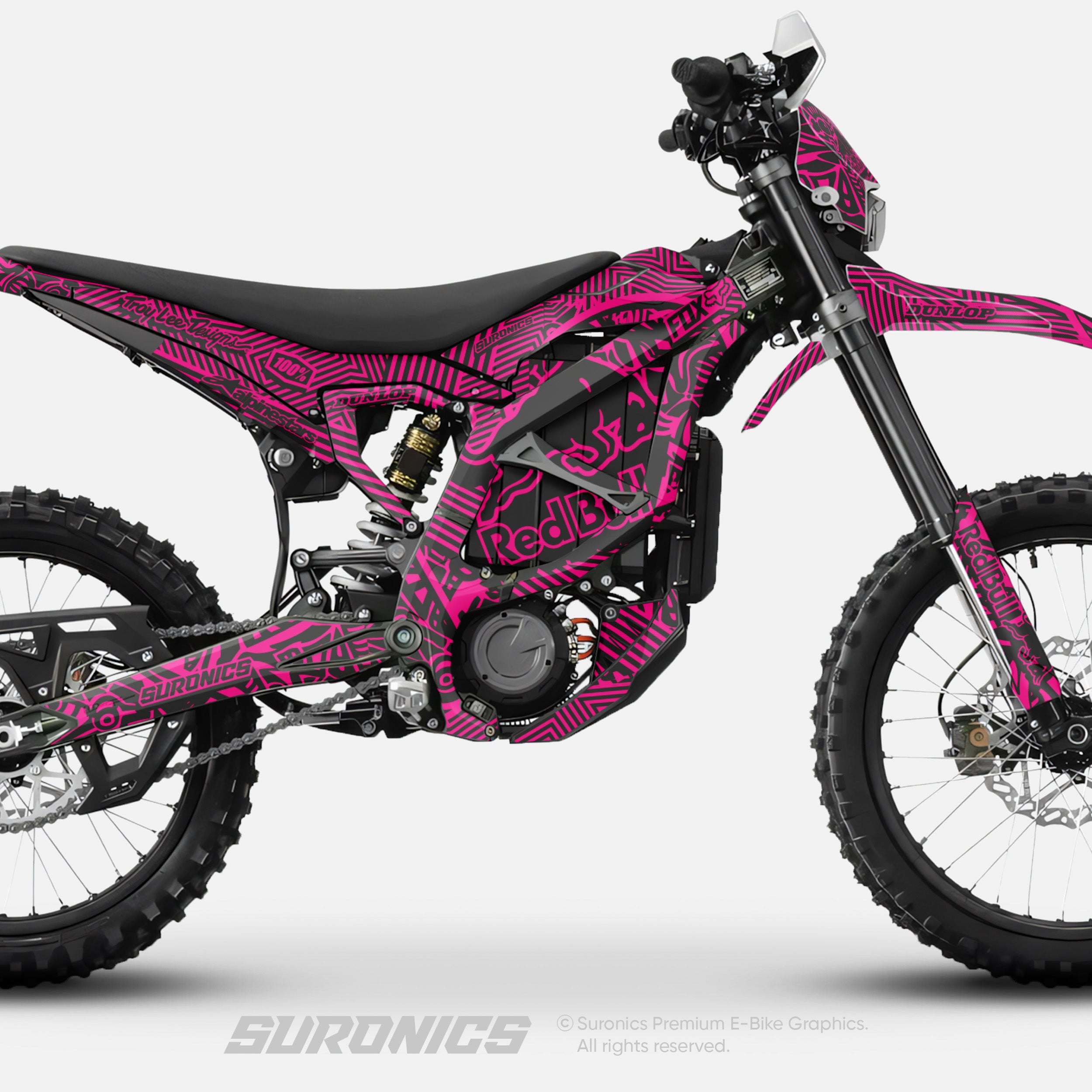 RACE ART BLACK MAGENTA Surron Ultra Bee Graphics kit