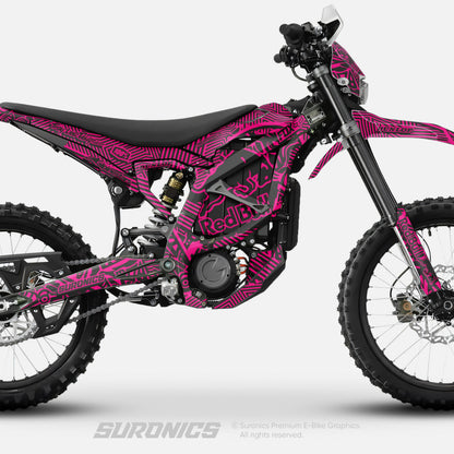 RACE ART BLACK MAGENTA Surron Ultra Bee Graphics kit