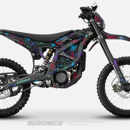 SPLATTER MULTICOLOR Surron Ultra Bee Graphics kit