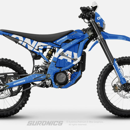ONEWAY BLUE WHITE Surron Ultra Bee Graphics kit