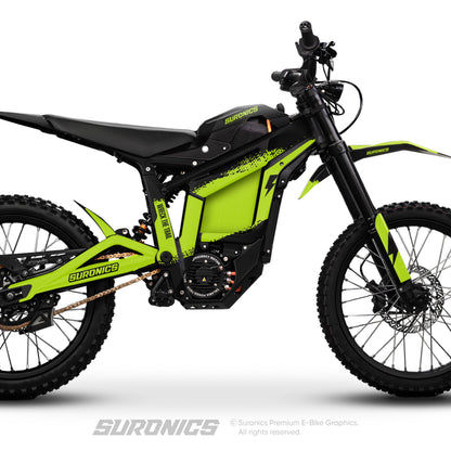 HALF BLACK GREEN Talaria Sting MX5 PRO Graphics kit