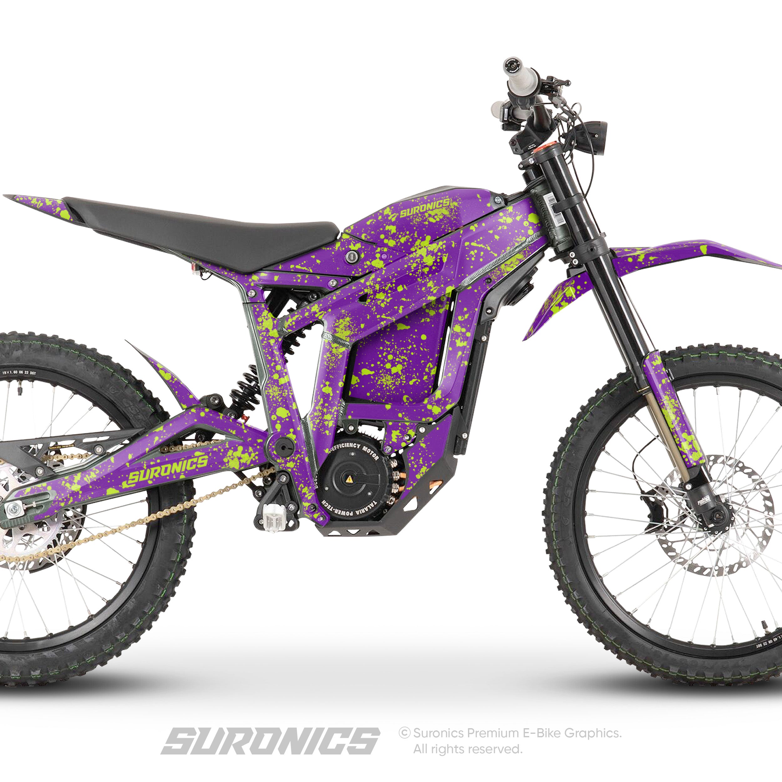 SPLATTER PURPLE GREEN Talaria Sting MX3 MX4 Graphics kit