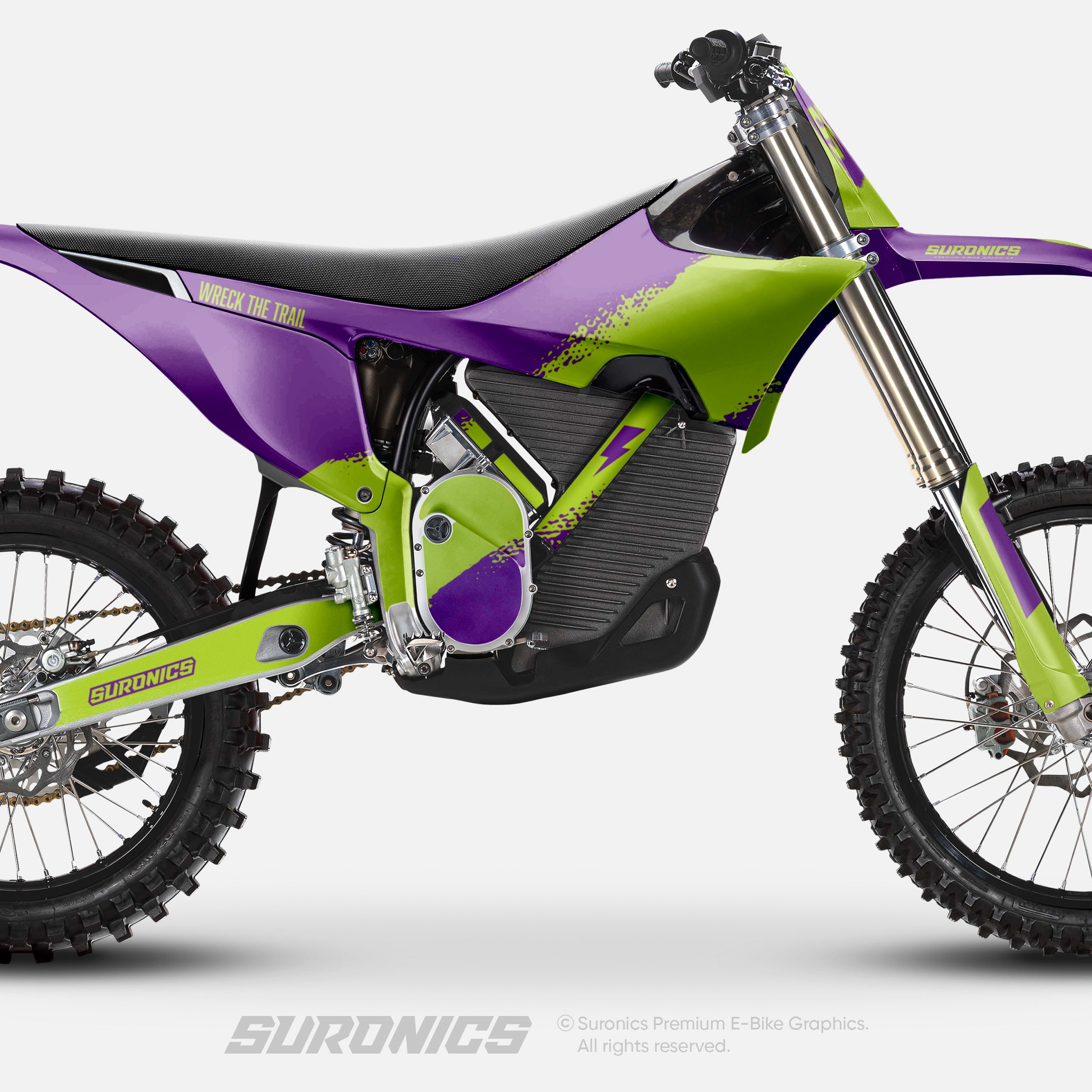 HALF PURPLE GREEN Stark Varg Graphics kit