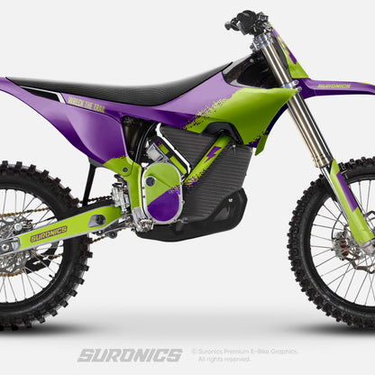 HALF PURPLE GREEN Stark Varg Graphics kit
