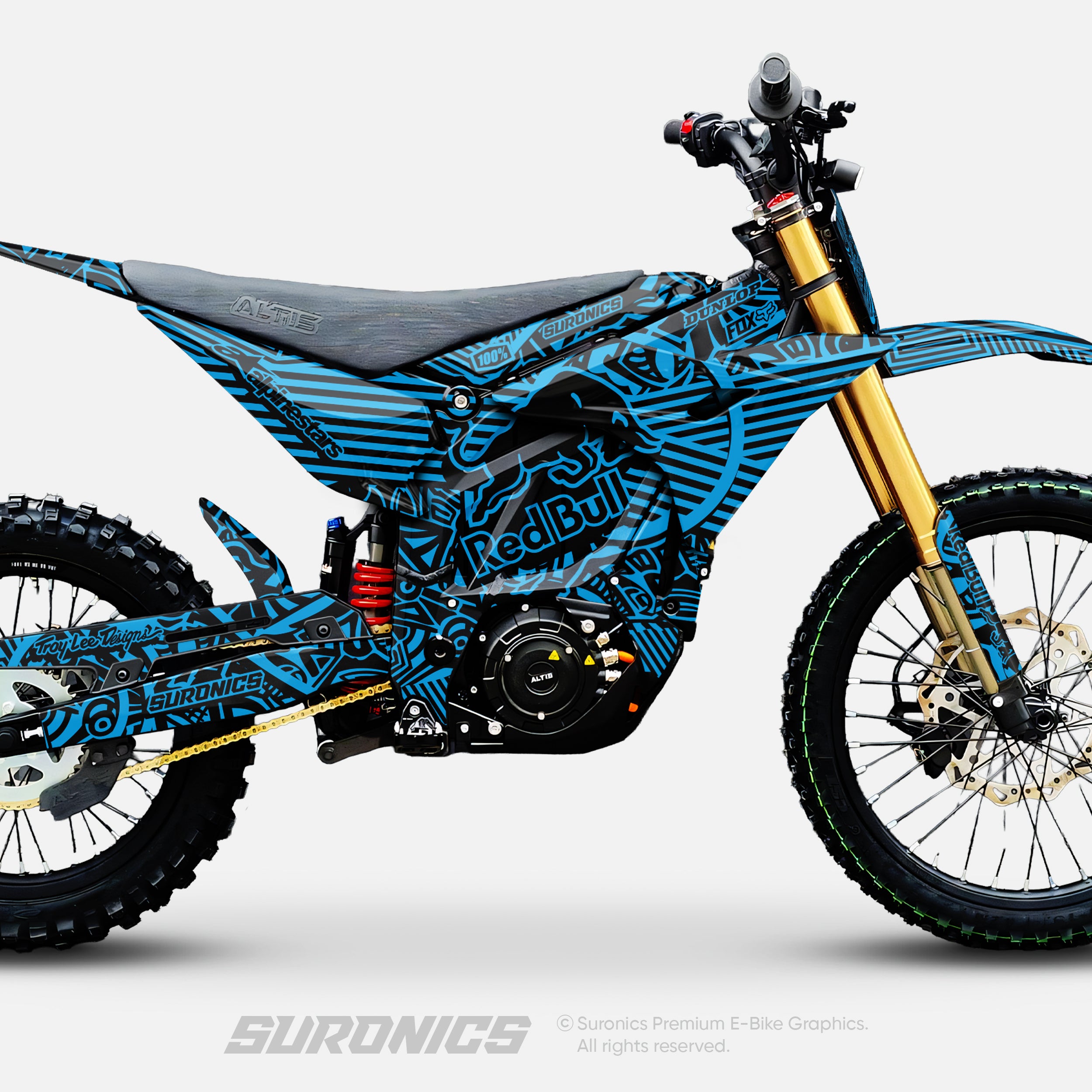 RACE ART BLACK CYAN Altis Sigma Graphics kit