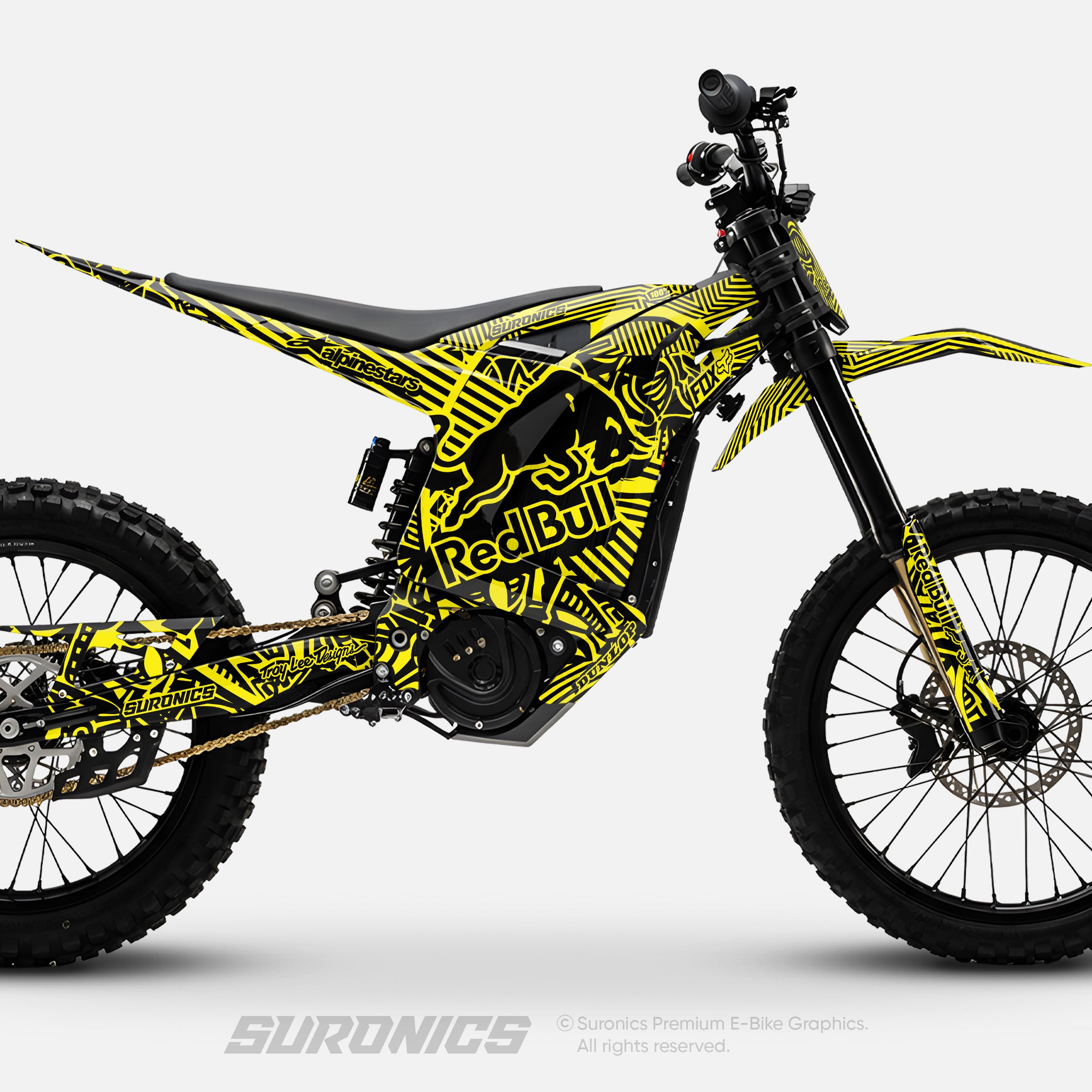 RACE ART BLACK YELLOW Arctic Leopard XE Graphics kit