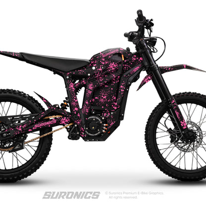 SPLATTER BLACK PINK Talaria Sting MX5 PRO Graphics kit