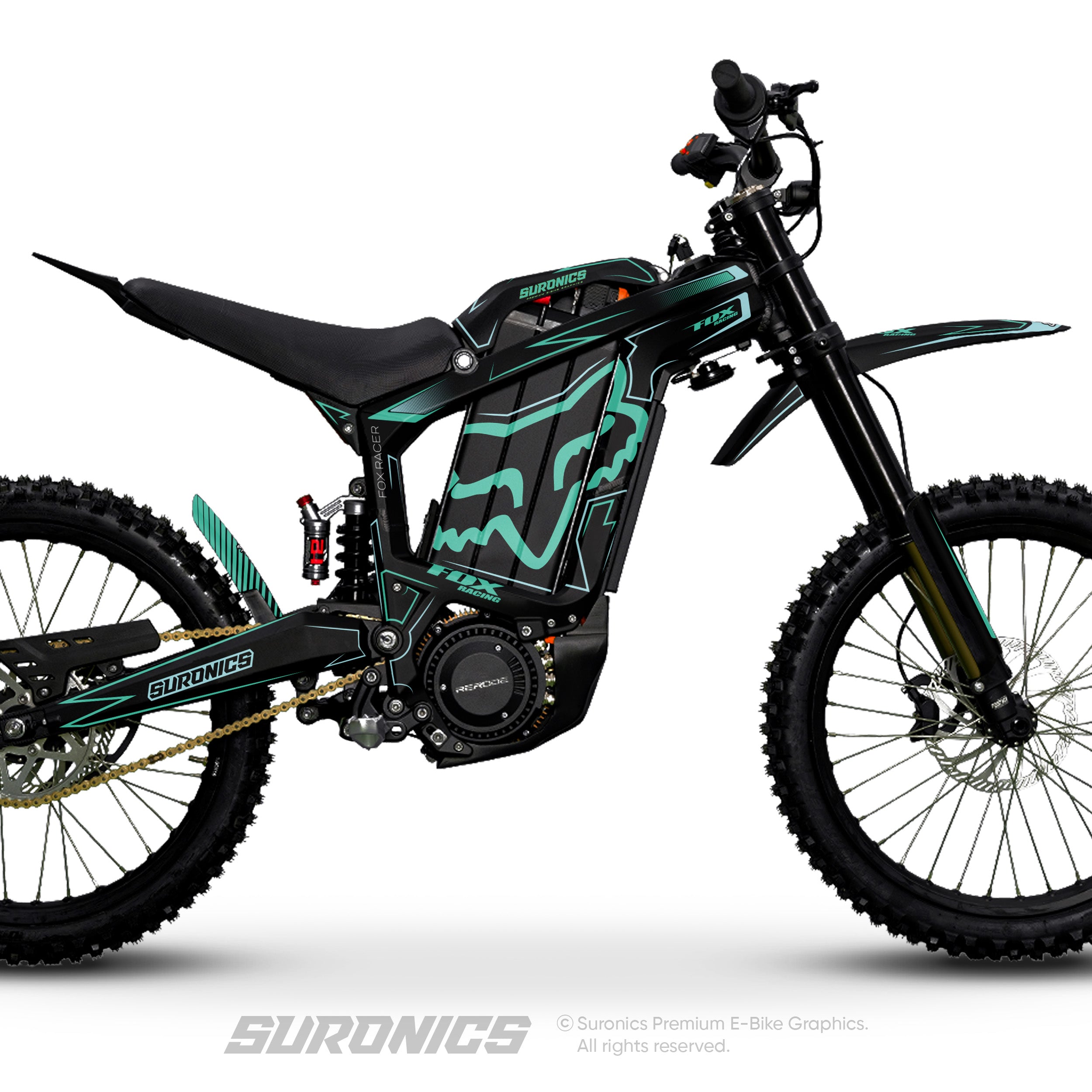 FOX RACER BLACK MINT Rerode R1 Graphics kit