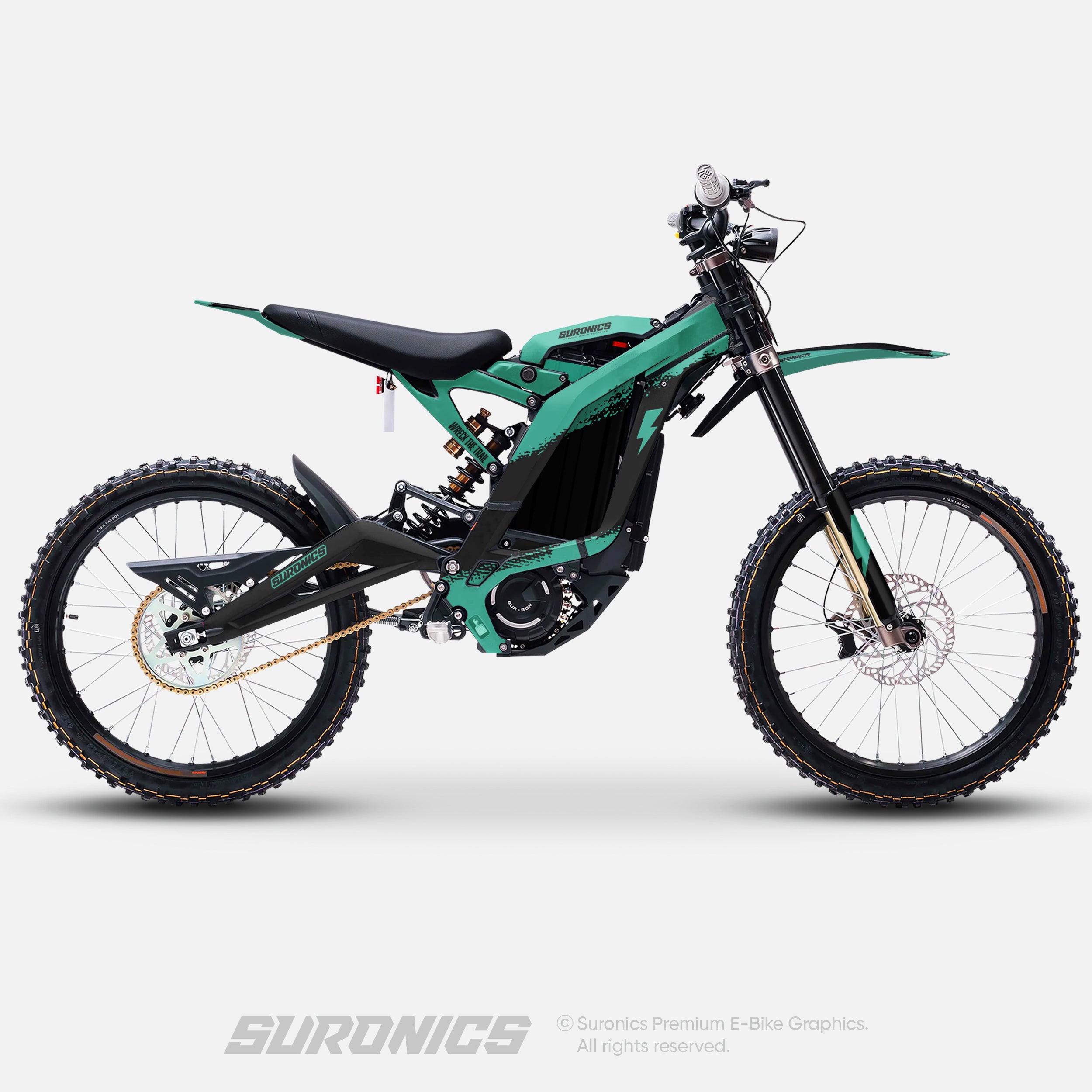 HALF BLACK MINT Surron Light Bee Graphics kit