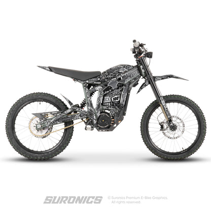 STICKY BLACK GREY Talaria Sting MX3 MX4 Graphics kit