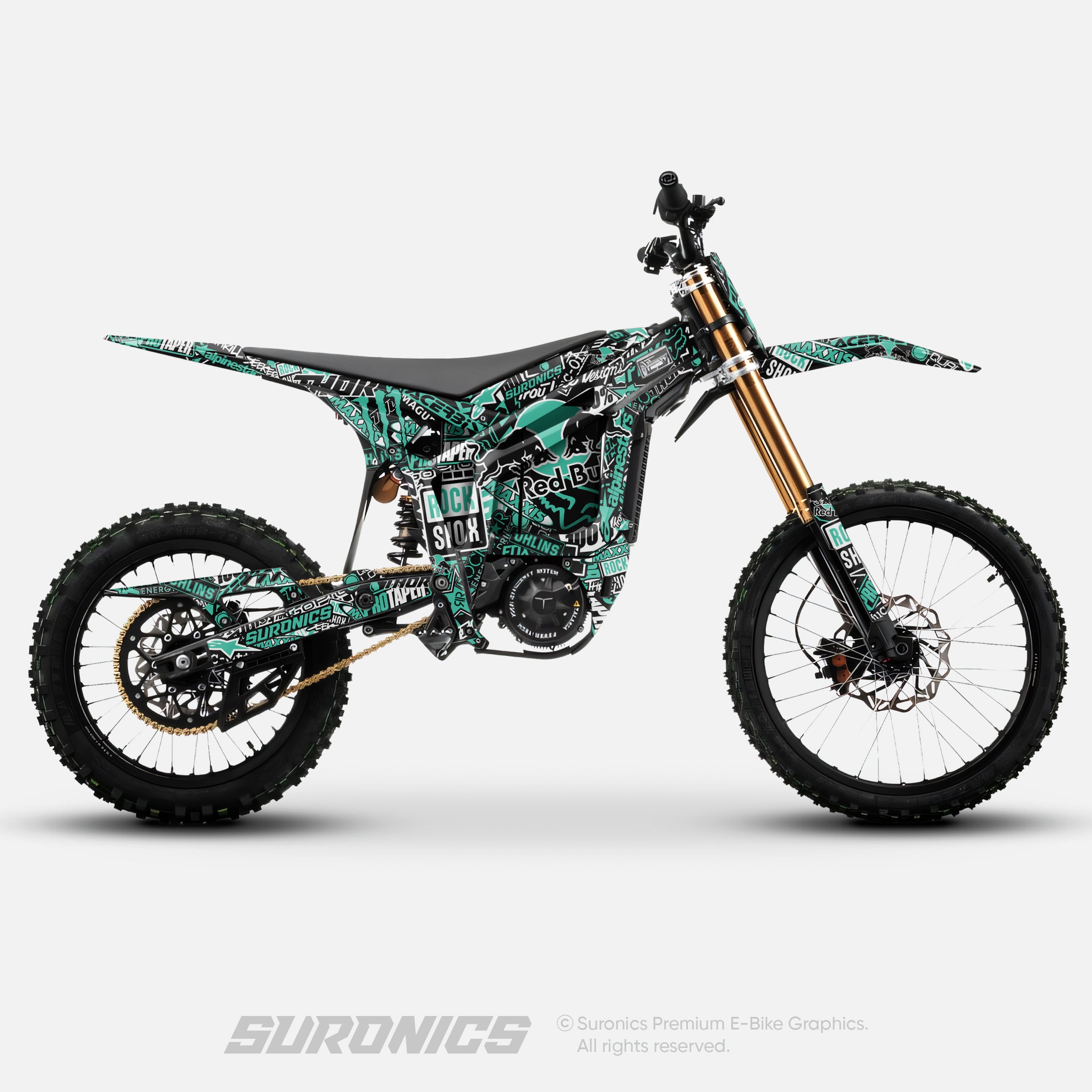 STICKY BLACK MINT Talaria Komodo Graphics kit