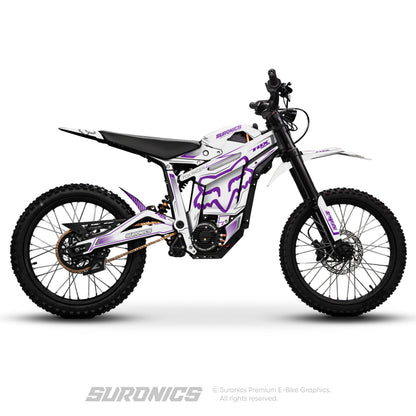 FOX RACER WHITE PURPLE Talaria Sting MX5 PRO Graphics kit