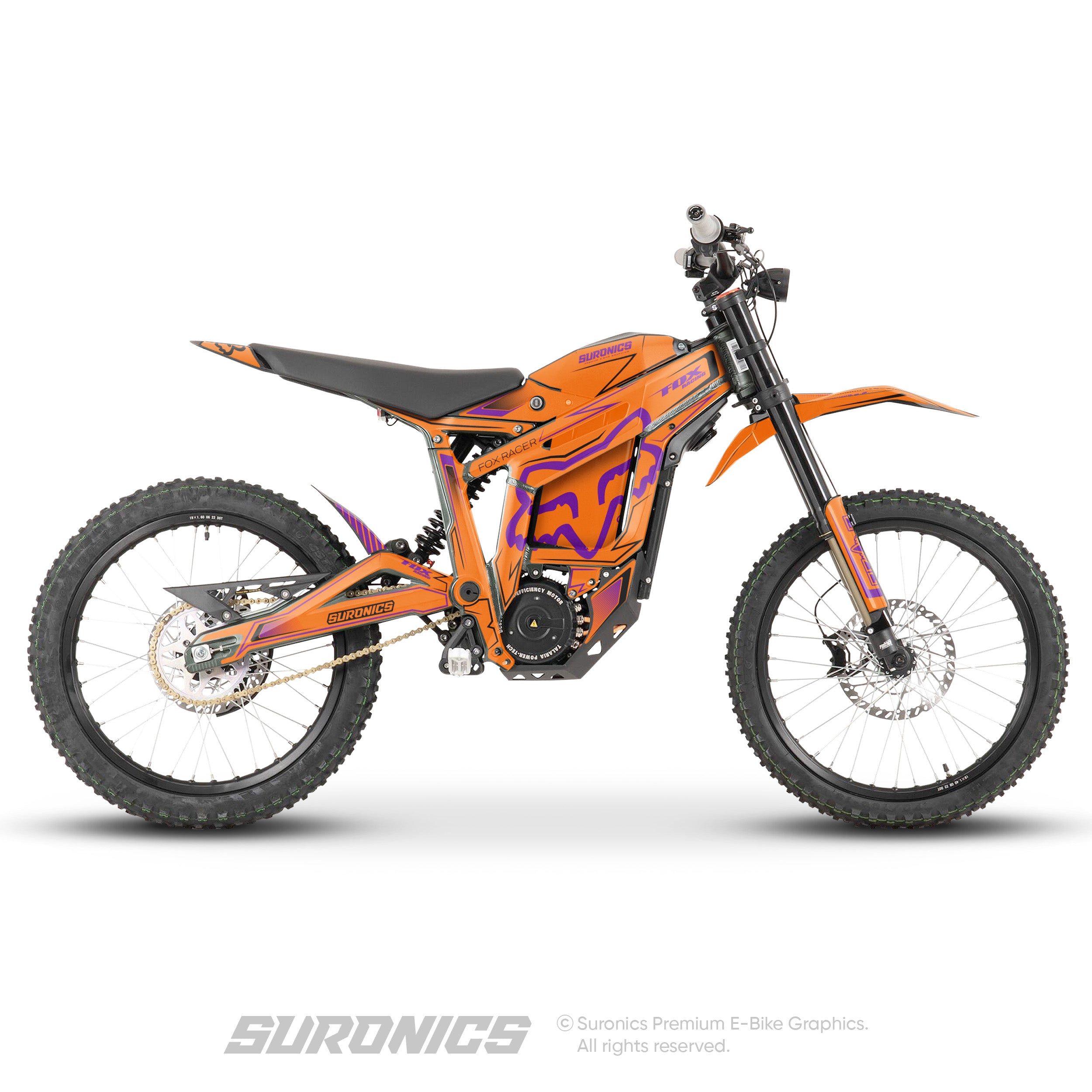 FOX RACER ORANGE PURPLE Talaria Sting MX3 MX4 Graphics kit