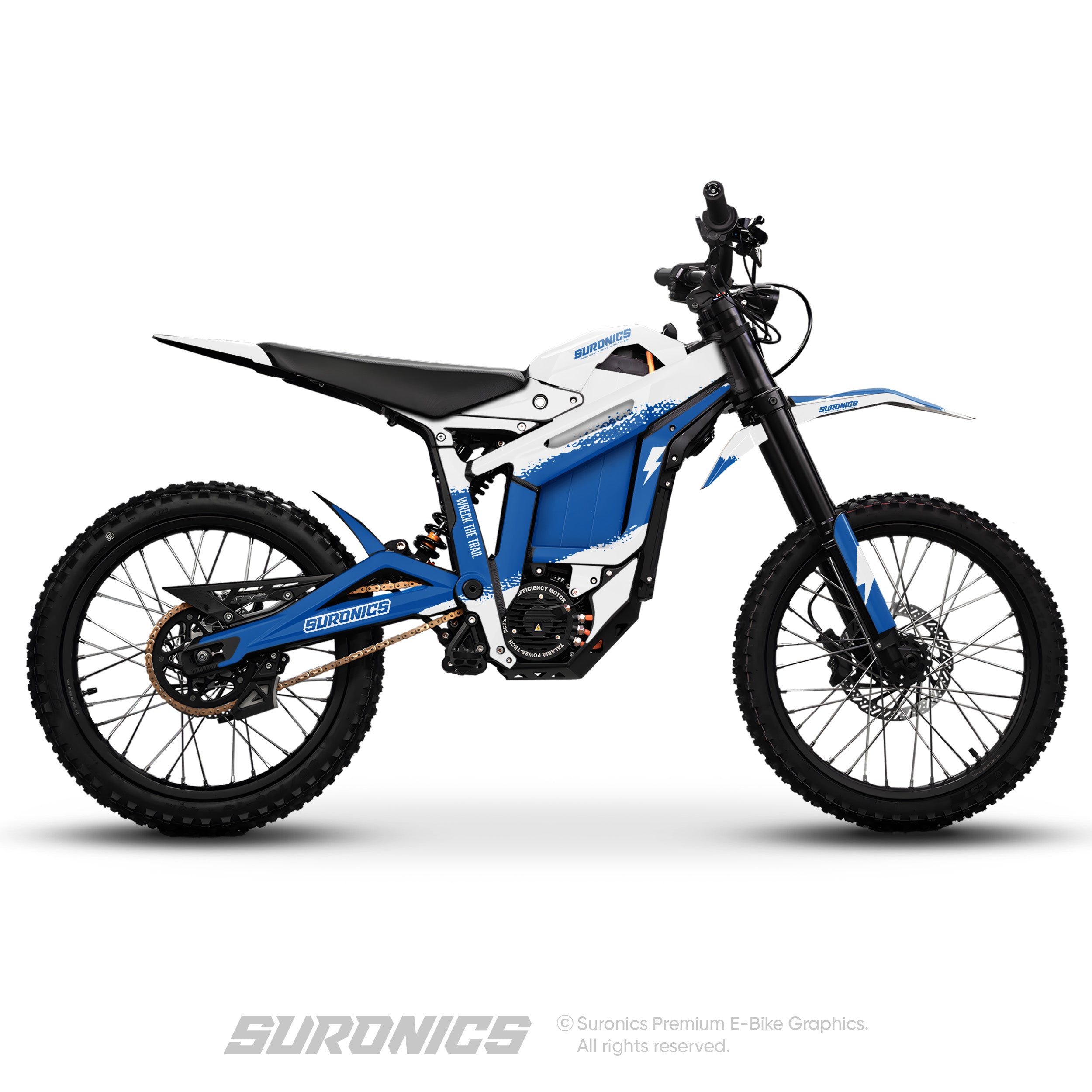 HALF WHITE BLUE Talaria Sting MX5 PRO Graphics kit