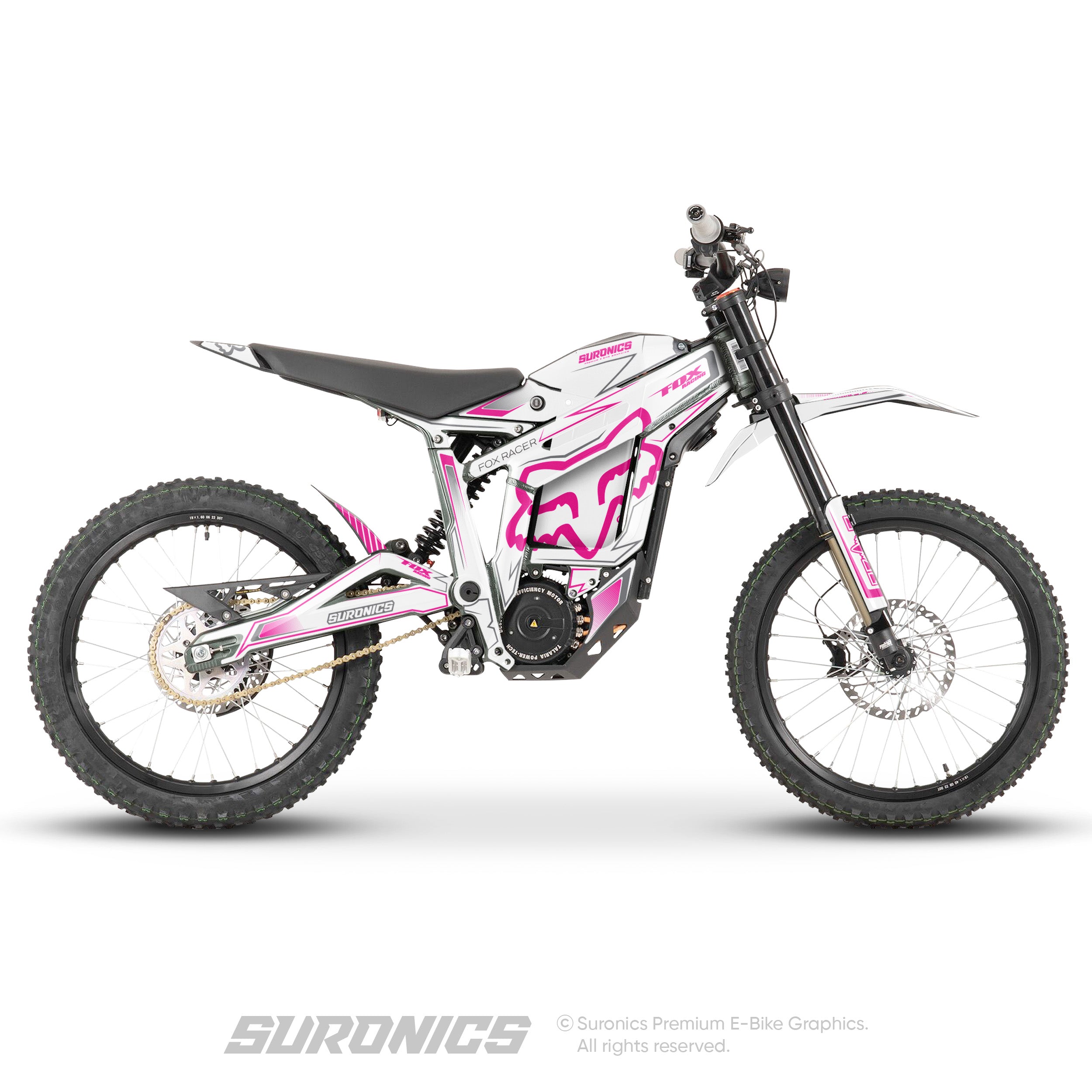 FOX RACER WHITE MAGENTA Talaria Sting MX3 MX4 Graphics kit