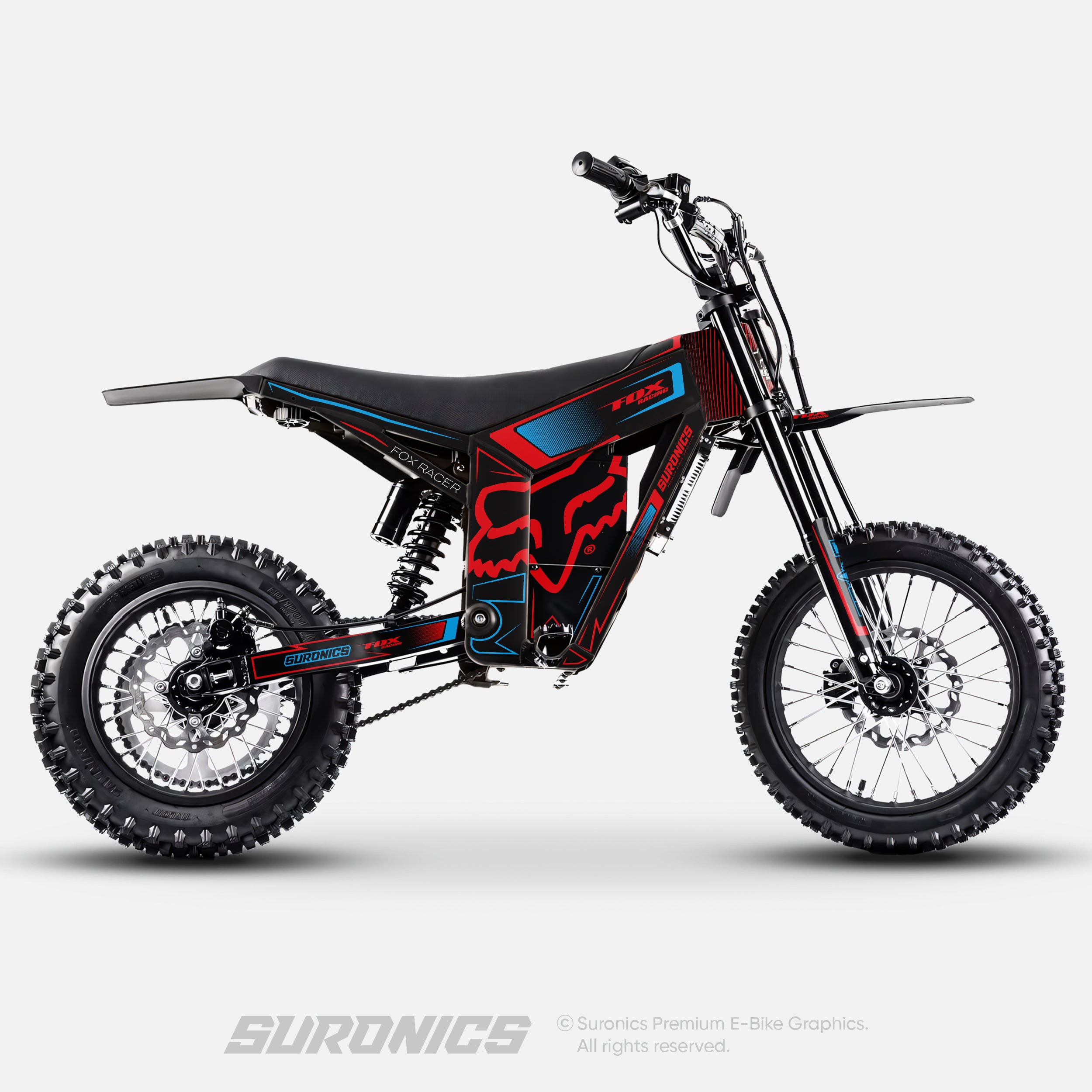 FOX RACER BLACK RED Tuttio Soleil 01 Graphics kit