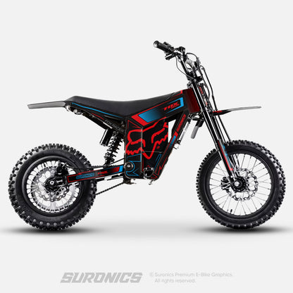 FOX RACER BLACK RED Tuttio Soleil 01 Graphics kit