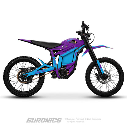 HALF PURPLE CYAN Talaria Sting MX5 PRO Graphics kit