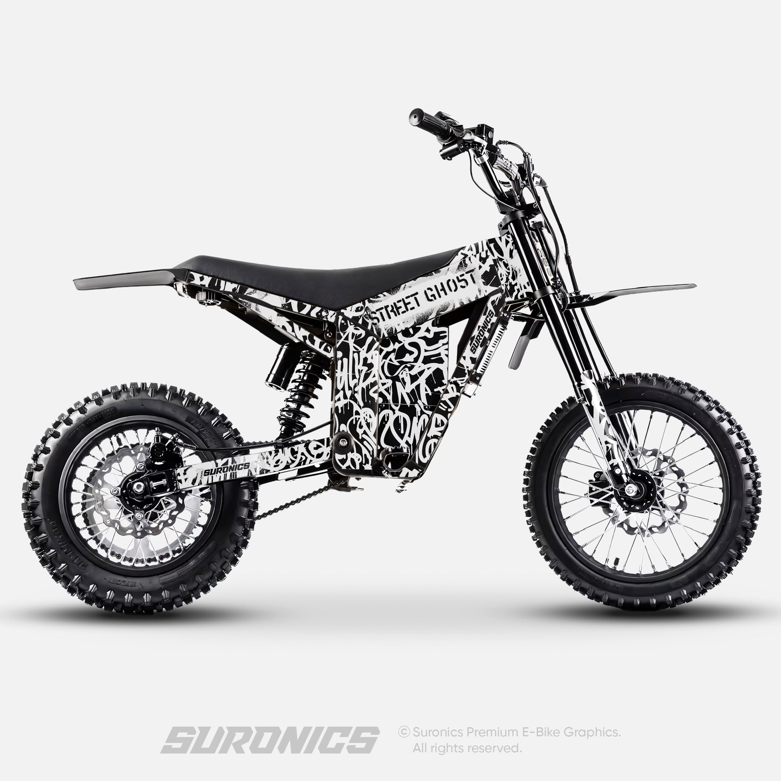 STREET GHOST BLACK WHITE Tuttio Soleil 01 Graphics kit