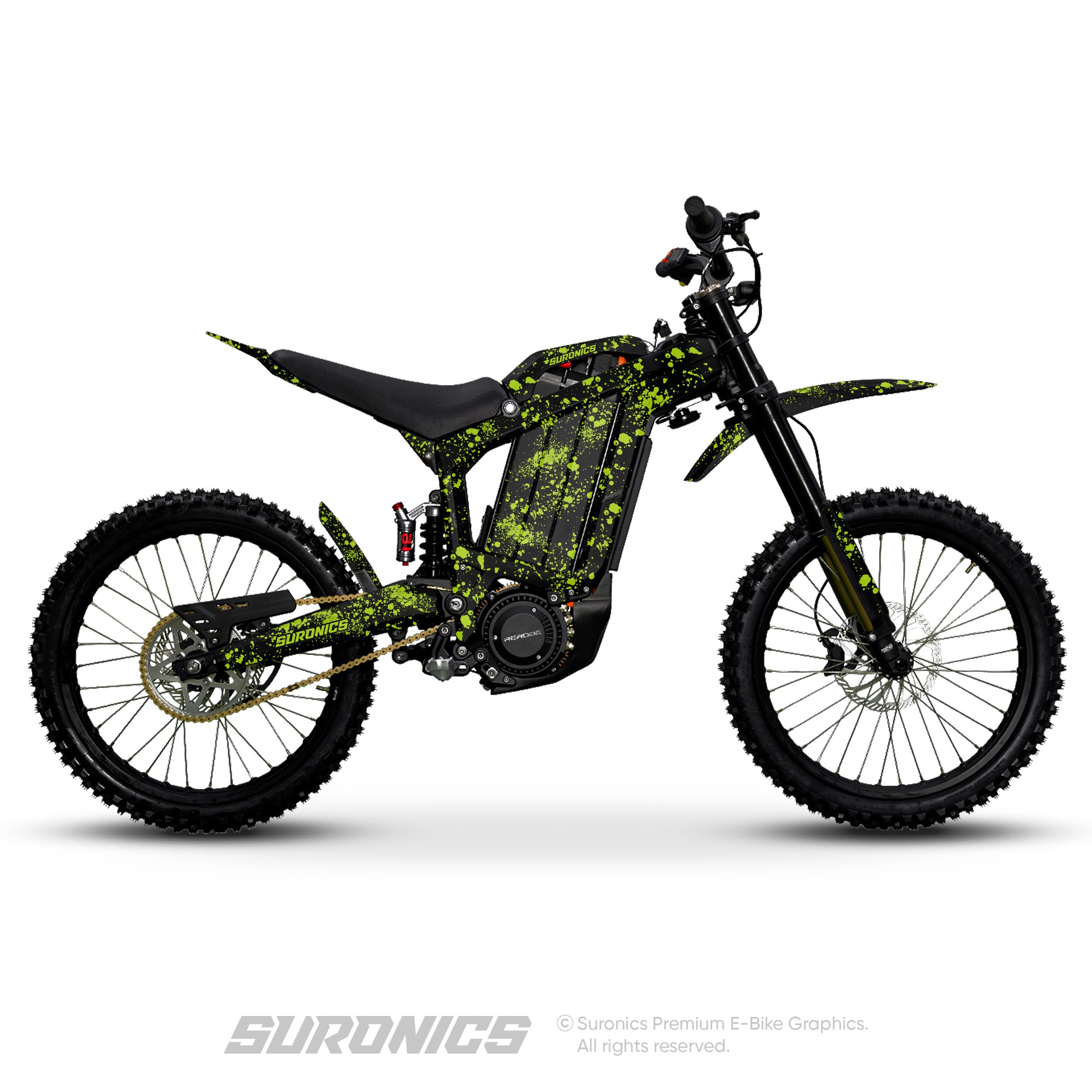 SPLATTER BLACK GREEN Rerode R1 Graphics kit