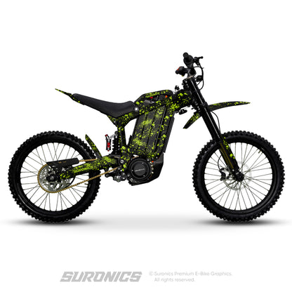 SPLATTER BLACK GREEN Rerode R1 Graphics kit