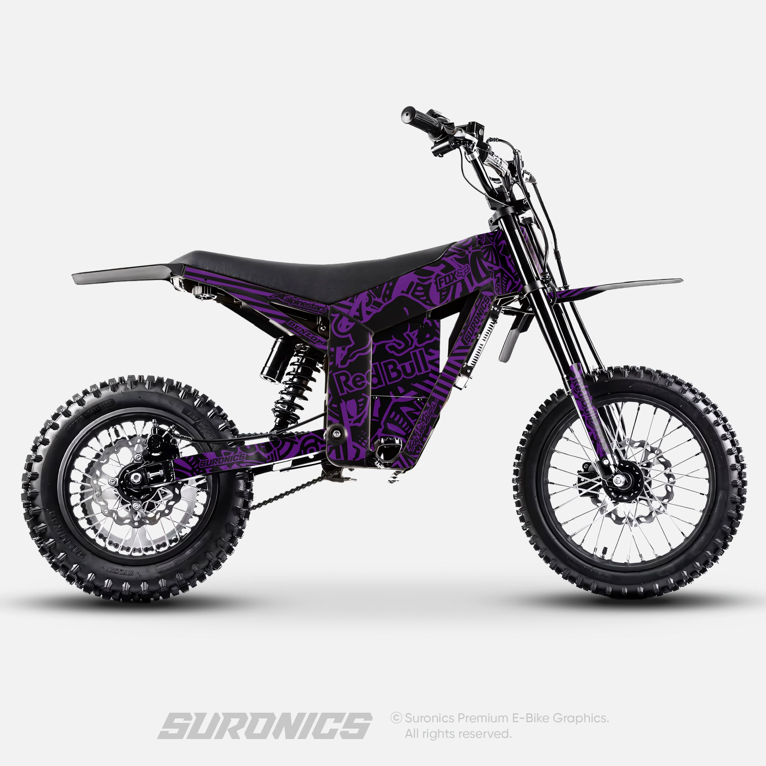 RACE ART BLACK PURPLE Tuttio Soleil 01 Graphics kit