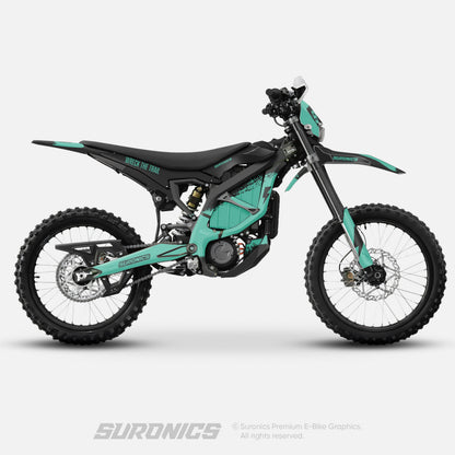 HALF BLACK MINT Surron Ultra Bee Graphics kit