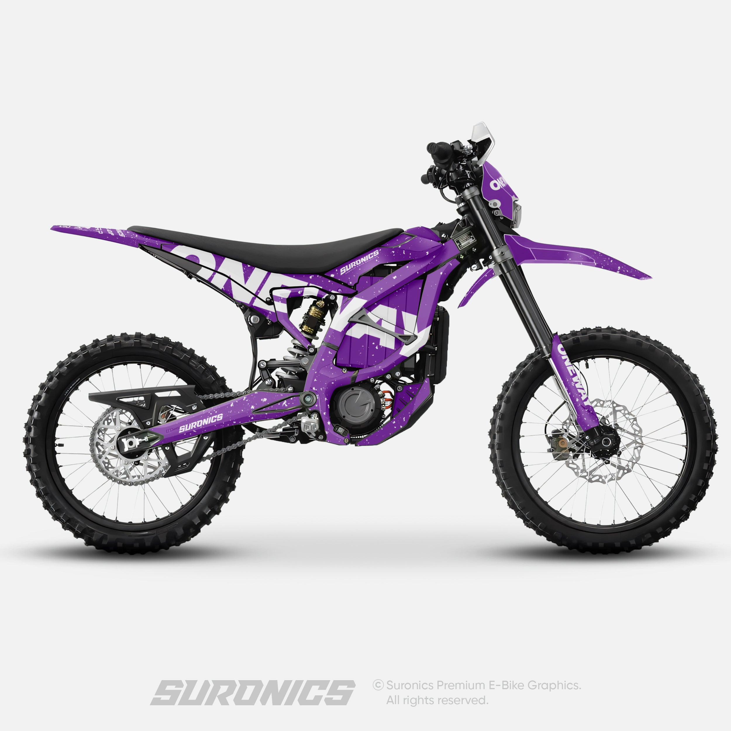 ONEWAY PURPLE WHITE Surron Ultra Bee Graphics kit