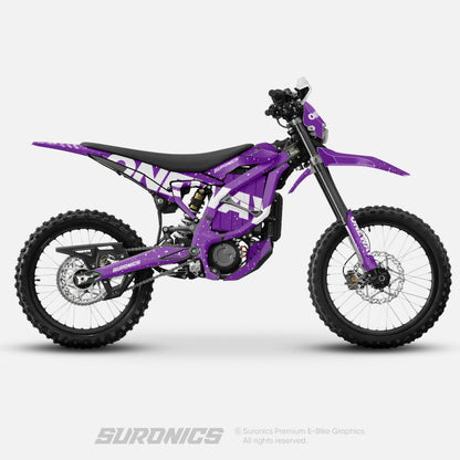 ONEWAY PURPLE WHITE Surron Ultra Bee Graphics kit