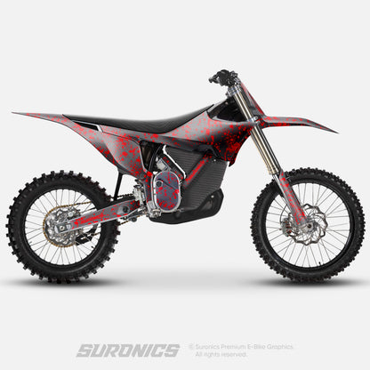 SPLATTER GREY RED Stark Varg Graphics kit