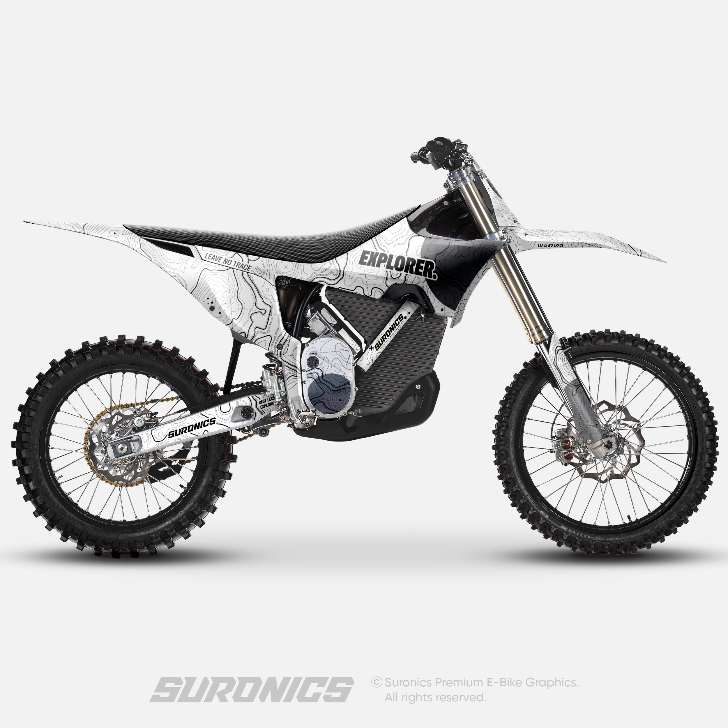 EXPLORER WHITE GREY Stark Varg Graphics kit