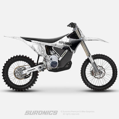 EXPLORER WHITE GREY Stark Varg Graphics kit