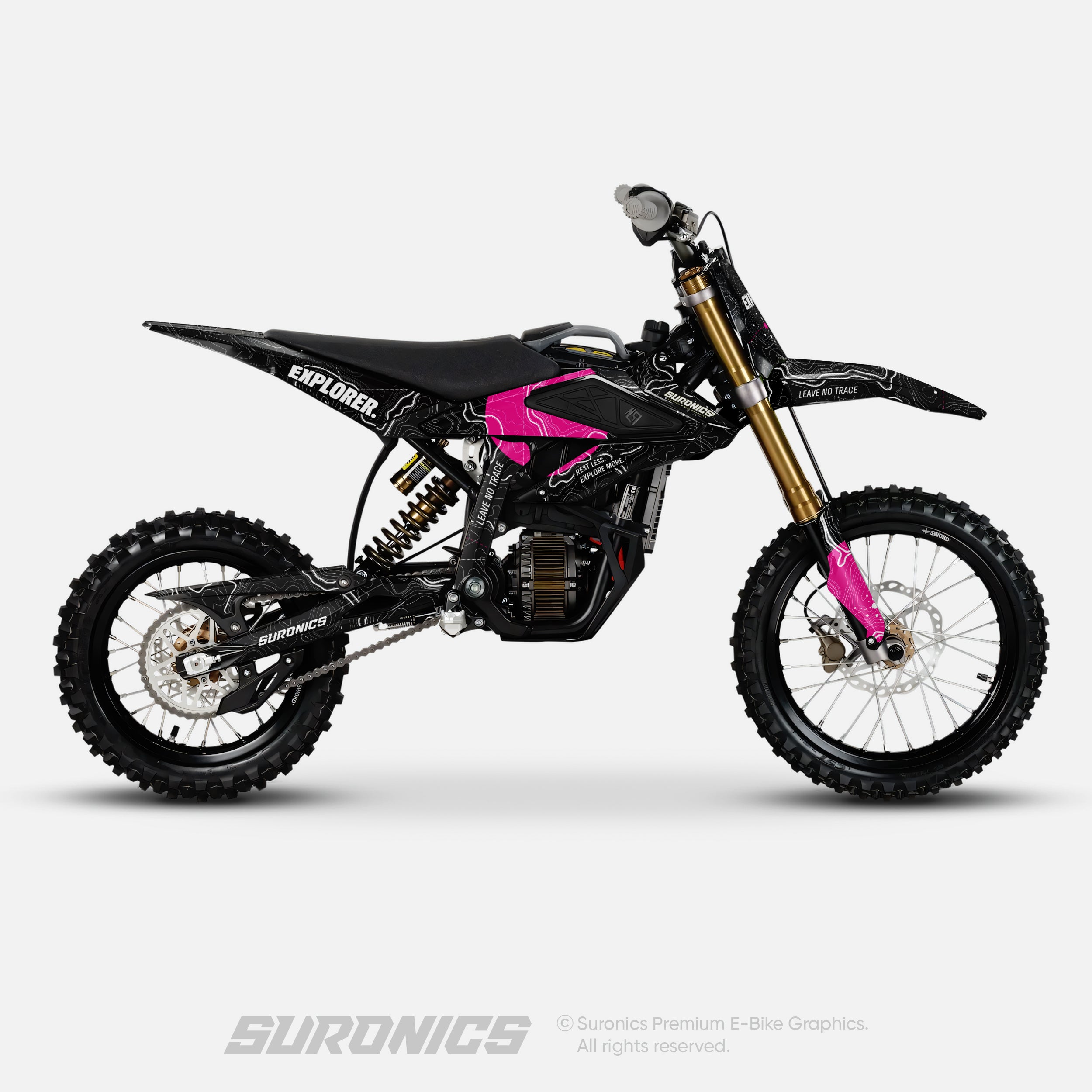 EXPLORER BLACK MAGENTA Surron Hyper Bee Graphics kit