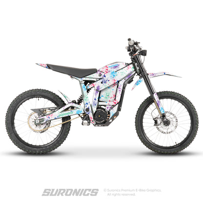 SPLATTER WHITE MULTICOLOR Talaria Sting MX3 MX4 Graphics kit