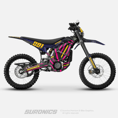FUTURACE NAVY YELLOW Surron Ultra Bee Graphics kit