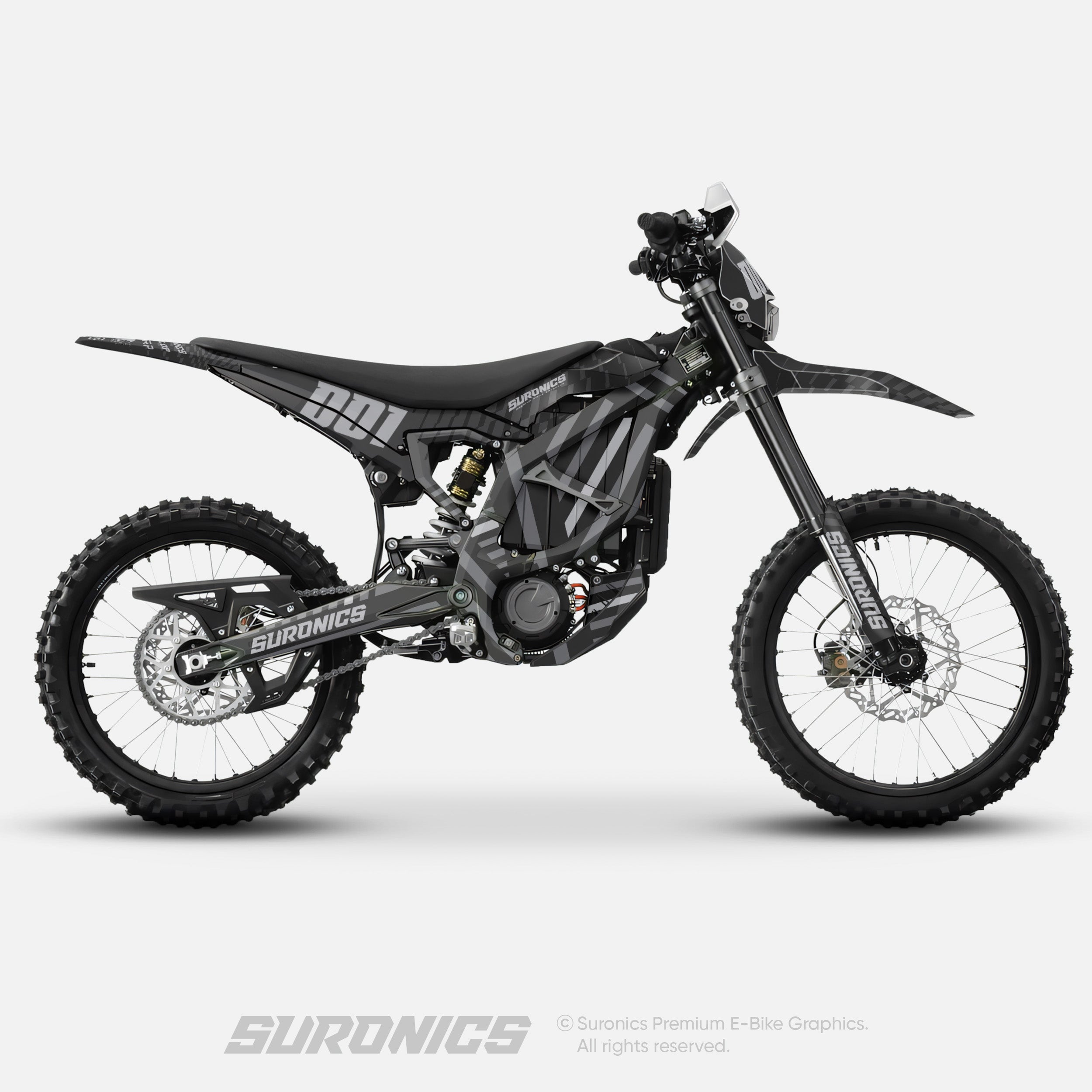 FUTURACE GREY BLACK Surron Ultra Bee Graphics kit