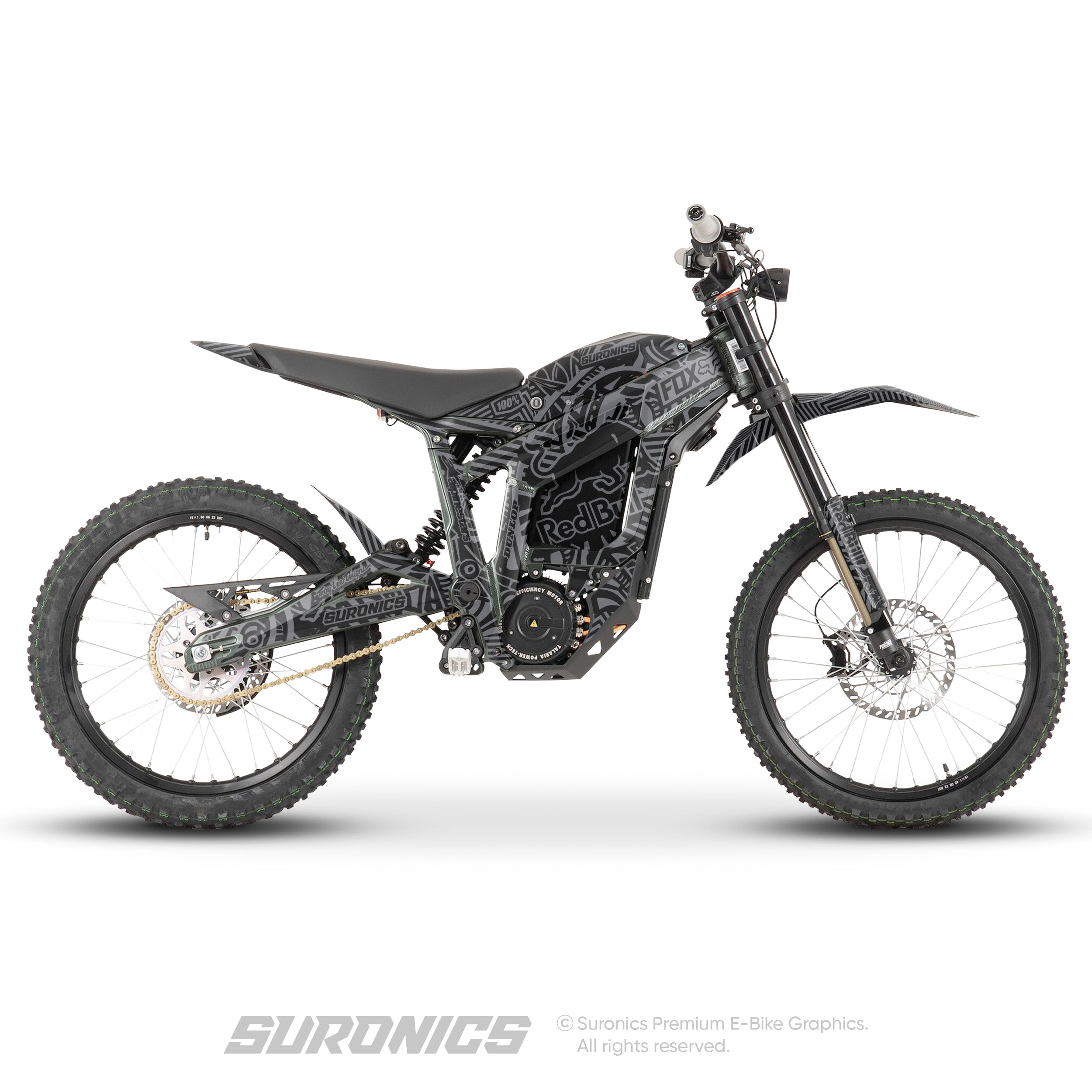 RACE ART BLACK GREY Talaria Sting MX3 MX4 Graphics kit