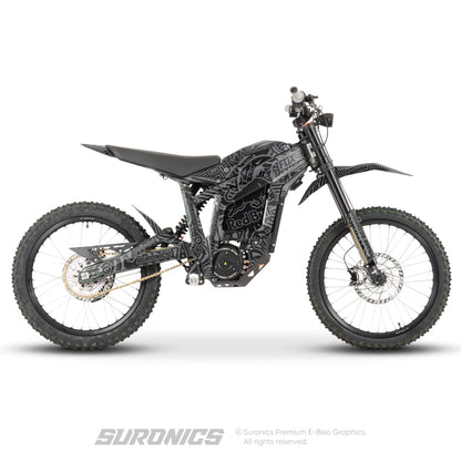 RACE ART BLACK GREY Talaria Sting MX3 MX4 Graphics kit