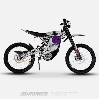 EXPLORER WHITE PURPLE 79Bike Falcon PRO / GT / M Graphics kit