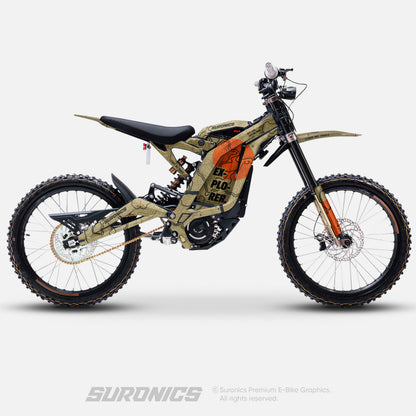 EXPLORER SAND ORANGE Surron Light Bee Graphics kit