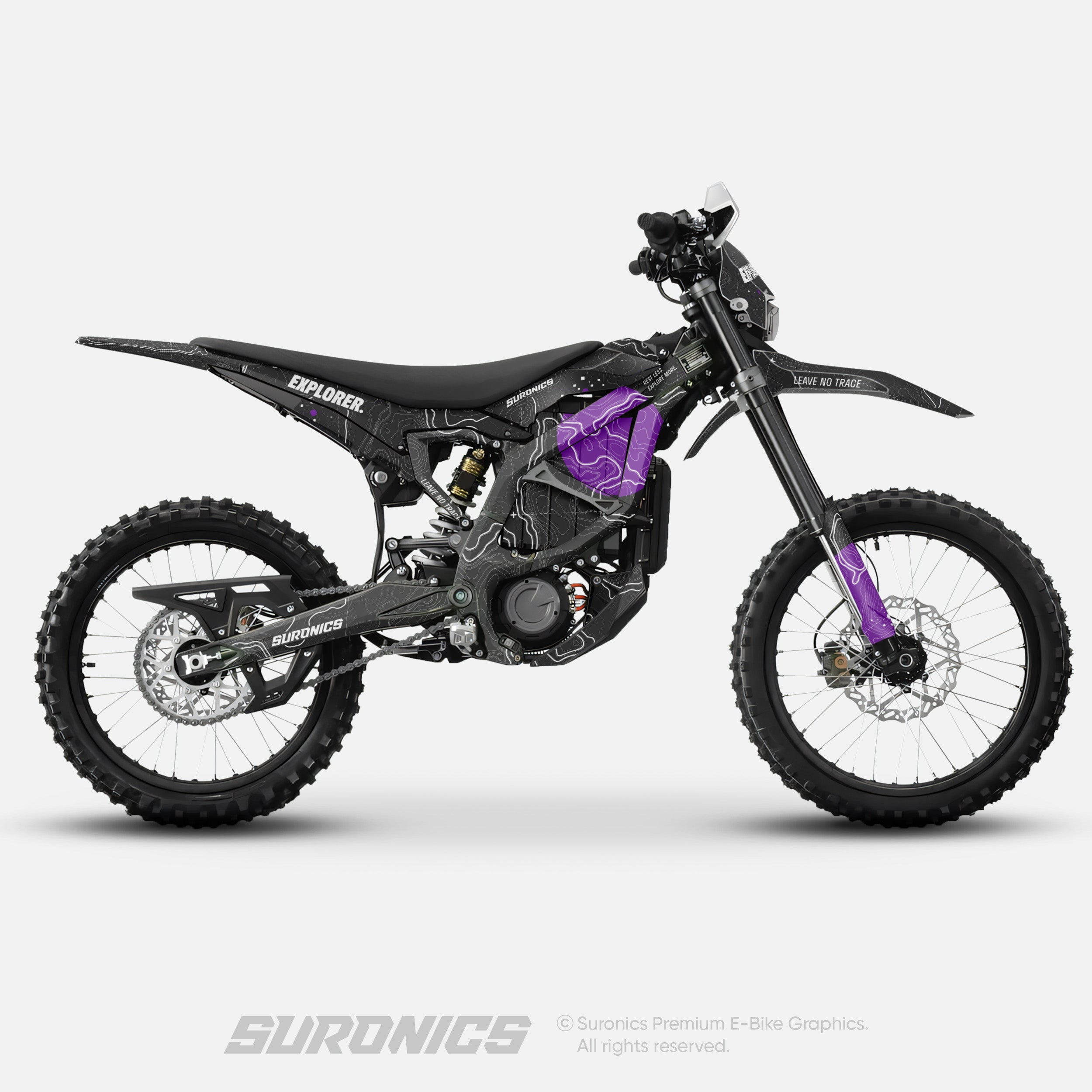 EXPLORER BLACK PURPLE Surron Ultra Bee Graphics kit