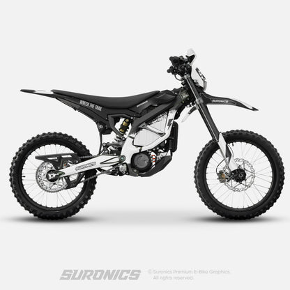 HALF BLACK WHITE Surron Ultra Bee Graphics kit